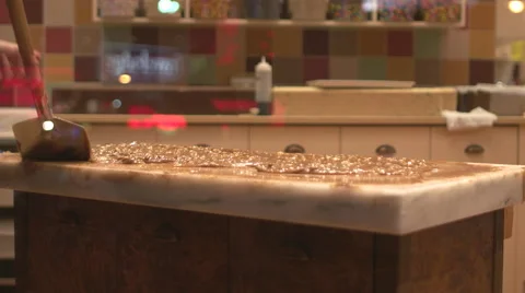 Fresh Toffee Being Made. 動画素材 57681718