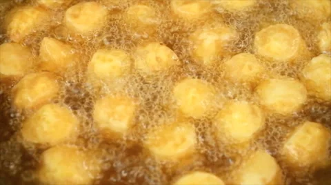 Fresh tofu fried Stock Footage 51703101