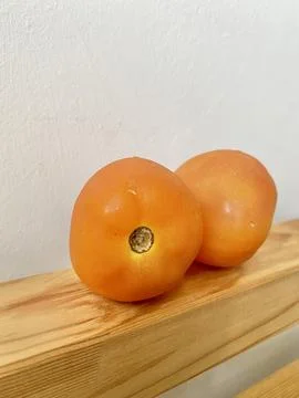 Fresh Tomato Close up on the table Stock Photos