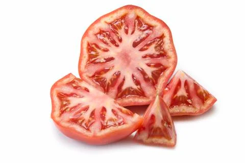 Fresh tomato cut Stock Photos