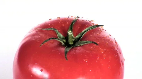 Fresh tomato high angle loop  - HD  Stock Footage 371961