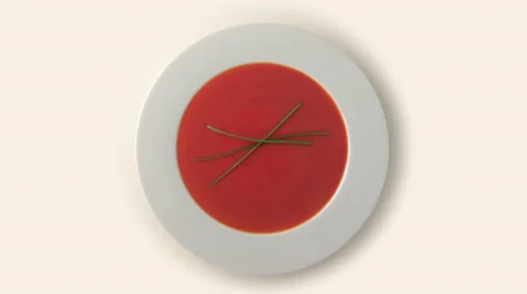 Fresh tomato soup Vídeos de archivo 30811127