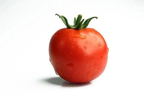 Fresh tomato on white background Foto stock