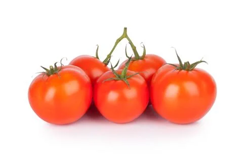 Fresh tomato on white background Stock Photos