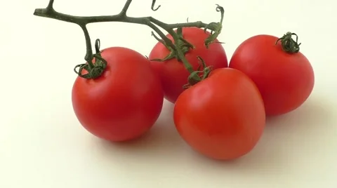 Fresh tomatoes isolated on the white background Stock-Footage 49481745