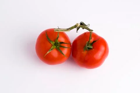 Fresh tomatoes isolated on white background Stock Photos