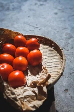 Fresh tomatoes Foto stock