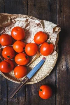 Fresh tomatoes Stock-Fotos