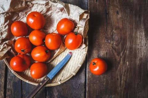 Fresh tomatoes Foto stock
