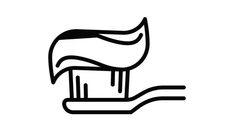 Fresh toothpaste icon animation 스톡 동영상 152642878