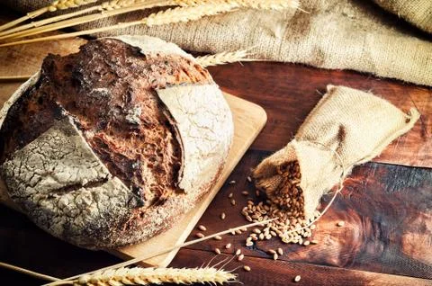 Fresh traditional bread Foto stock