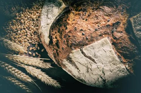 Fresh traditional bread Stock Photos