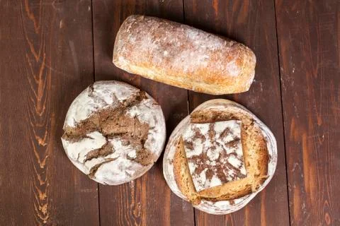 Fresh traditional bread Stock Photos