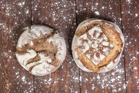 Fresh traditional bread Stock Photos