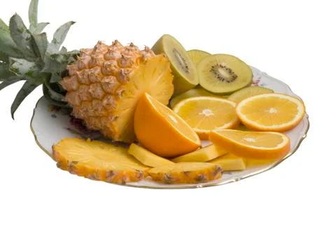 Fresh tropical fruit Stock Photos