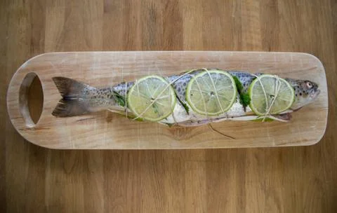 Fresh trout Stock-Fotos