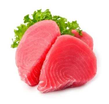 Fresh tuna. Fish steak Foto stock