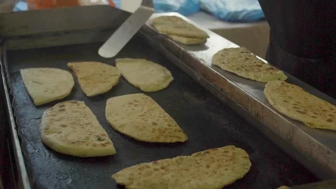 Fresh Turkish Pie Close Up Stock Footage 106556120