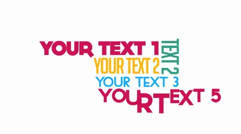 Fresh Typography Stock After Effects