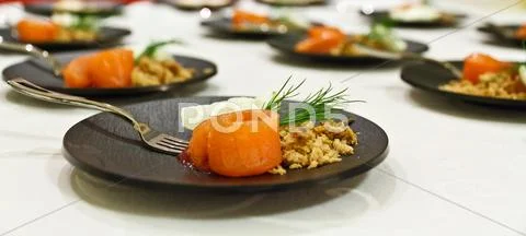 Fresh uncooked Pink salmon Stock Photos