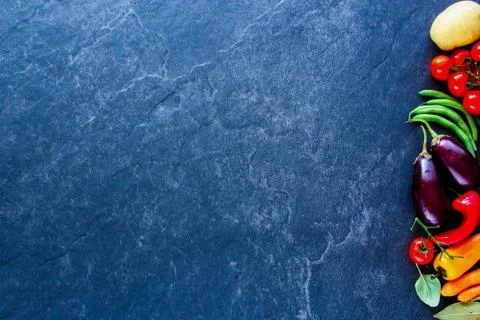 Fresh unprocessed vegetables Stock Photos