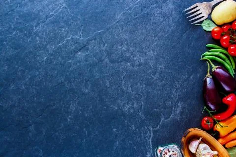 Fresh unprocessed vegetables Stock Photos