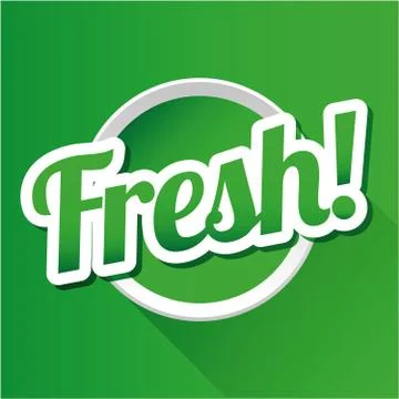 Fresh! vector button Stock Illustration