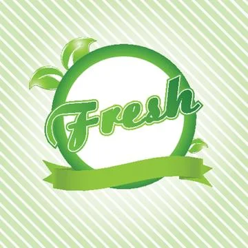 Fresh. Vector ecological concept for you design. Stock Illustration