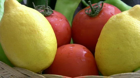 Fresh Vegatables Full HD 1080p Stock Footage