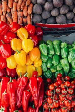 Fresh vegetable background Stock Photos
