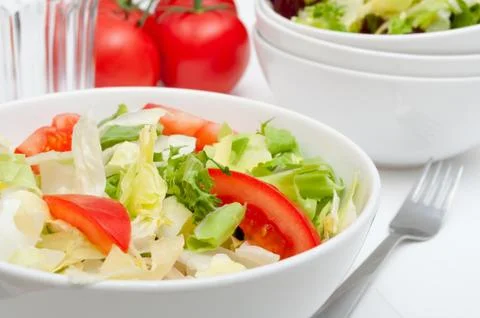 Fresh vegetable salad Stock Photos