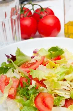 Fresh vegetable salad Stock Photos