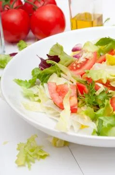 Fresh vegetable salad Stock Photos