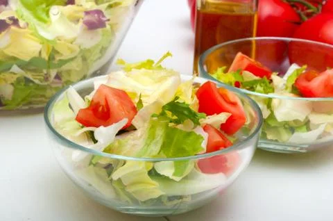 Fresh vegetable salad Stock Photos