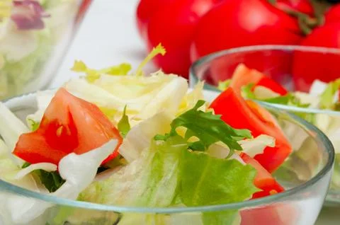 Fresh vegetable salad Stock Photos