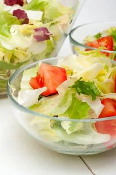Fresh vegetable salad Stock Photos