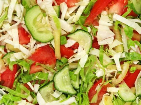 Fresh vegetable salad. Stock Photos