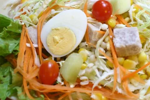 Fresh vegetable salad Foto stock
