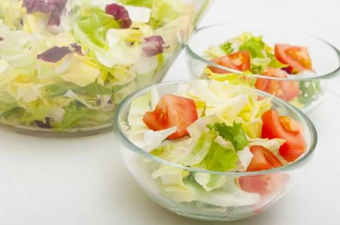 Fresh vegetable salad Stock Photos