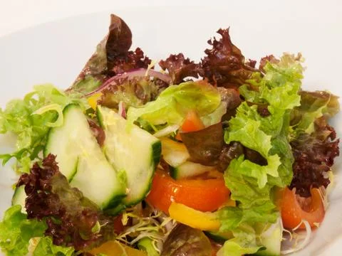 Fresh vegetable salad Stock Photos