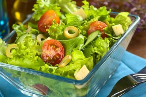 Fresh vegetable salad Stock Photos