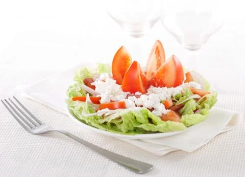 Fresh vegetable salad Stock Photos