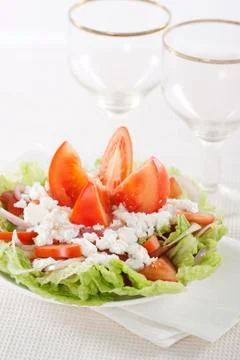 Fresh vegetable salad Stock Photos