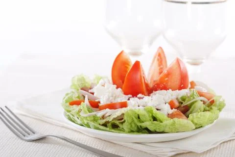 Fresh vegetable salad Stock Photos