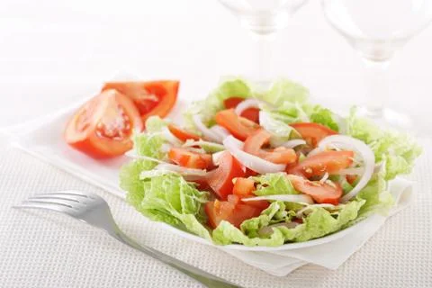 Fresh vegetable salad Stock Photos