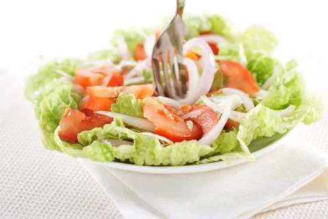 Fresh vegetable salad Stock Photos