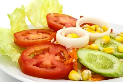 Fresh vegetable salad. Stock Photos