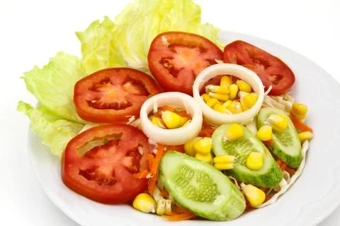 Fresh vegetable salad. Stock Photos