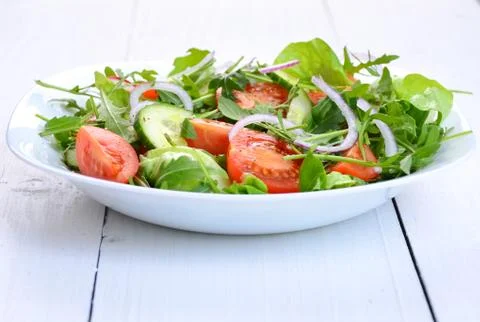 Fresh vegetable salad Stock Photos