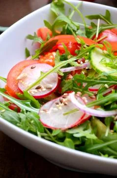 Fresh vegetable salad Foto stock